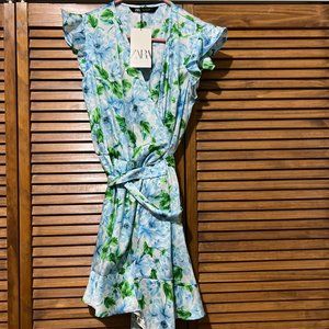 NWT Zara Wrap Floral Romper